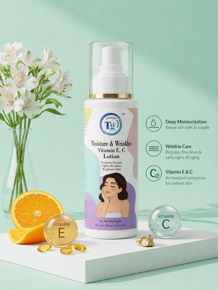 TG Moisture & Wrinkles Vitamin E & C Lotion